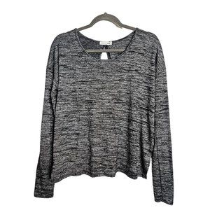 Rag & Bone Criss Cross Open Back Pullover Long Sleeve Tee Top Women Size S